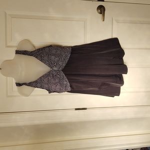 Maxine of Hollywood Black and White Polka Dotted Swim Dress Swim Suit Size 18W